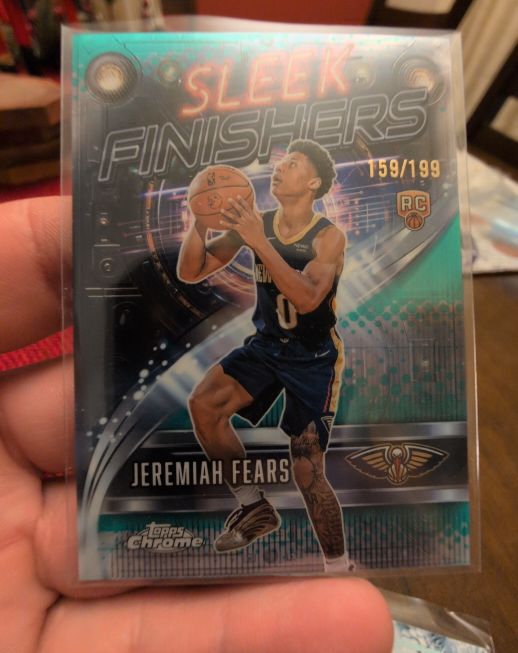 2025-26 Topps Chrome #SF-27 Jeremiah Fears Sleek Finishers — front