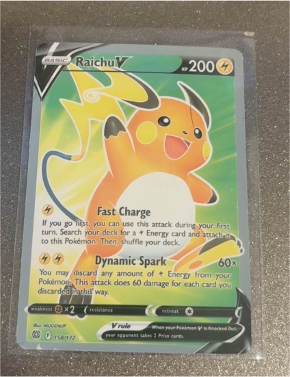 2022 Pokémon TCG Brilliant Stars #158 Raichu V — front