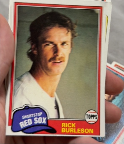 1981 Topps #455 Rick Burleson — front