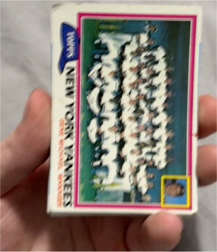 1981 Topps #670 New York Yankees Team Checklist Gene Michael — front