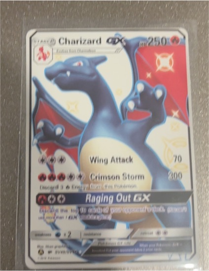 2019 Pokémon Hidden Fates #SV49 Charizard GX — front