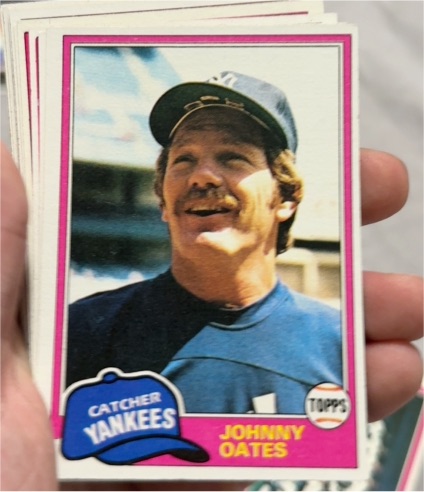 1981 Topps #303 Johnny Oates — front