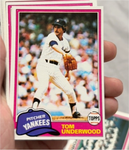 1981 Topps #114 Tom Underwood — front