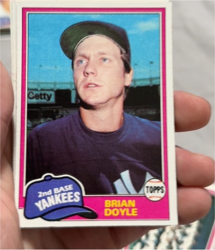 1981 Topps #159 Brian Doyle — front