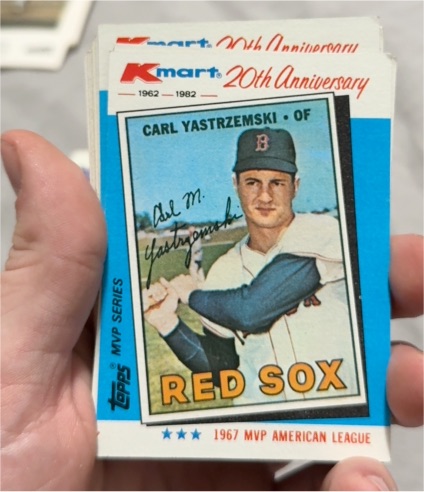1982 Topps Kmart MVP Series #11 Carl Yastrzemski — front