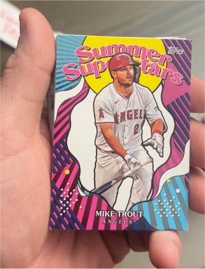 2025 Topps Series 2 Summer Superstars #SS-1 Mike Trout — front