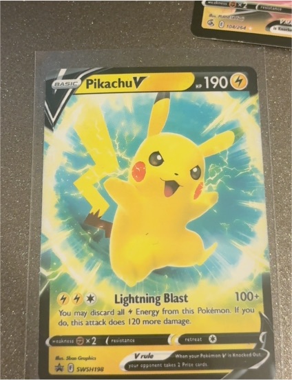 2022 Pokémon TCG #SWSH198 Pikachu V — front