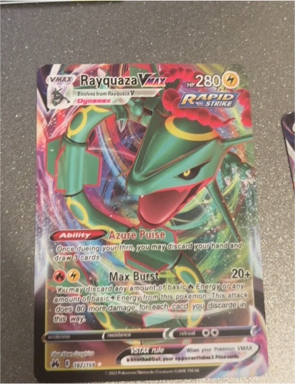 2022 Pokemon Crown Zenith #102 Rayquaza VMAX — front