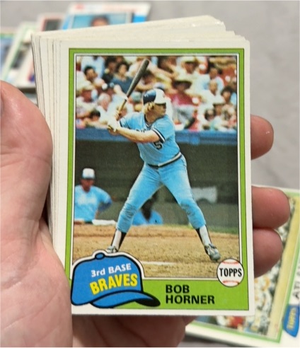 1981 Topps #355 Bob Horner — front