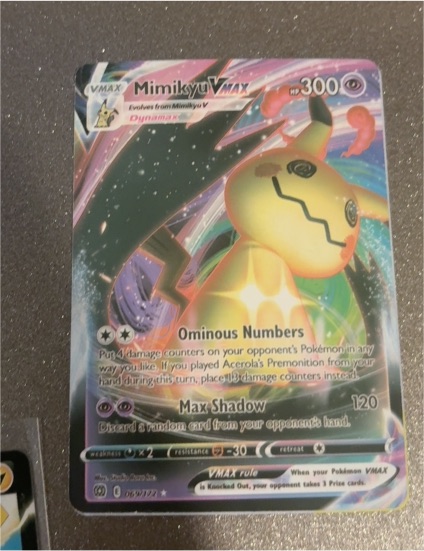 2021 Pokémon Brilliant Stars #69 Mimikyu VMAX — front