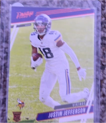 2020 Panini Chronicles #317 Justin Jefferson Prestige Rookies Update — front