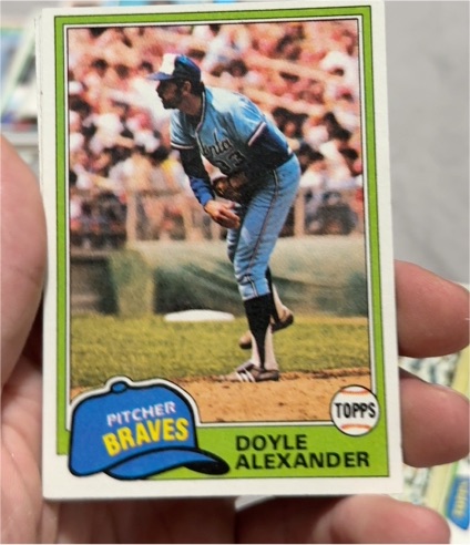 1981 Topps #708 Doyle Alexander — front