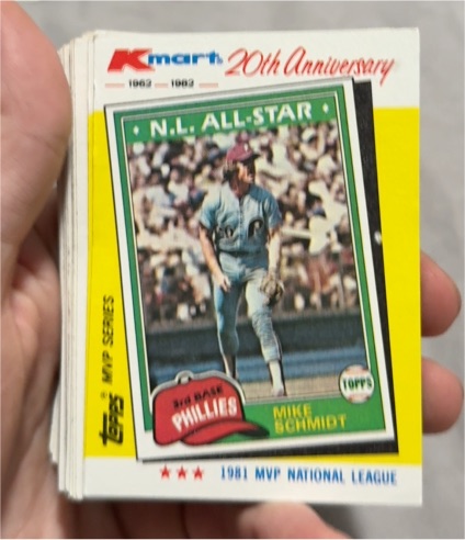 1982 Topps Kmart 20th Anniversary #41 Mike Schmidt — front
