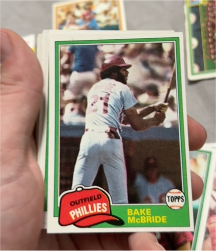 1981 Topps #90 Bake McBride — front