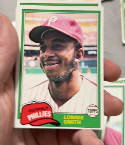 1981 Topps #317 Lonnie Smith Philadelphia Phillies — front