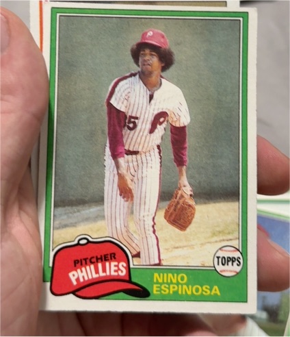 1981 Topps #405 Nino Espinosa — front