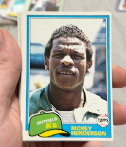 1981 Topps #261 Rickey Henderson — front