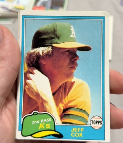 1981 Topps #133 Jeff Cox — front