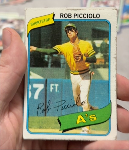1980 Topps #158 Rob Picciolo — front