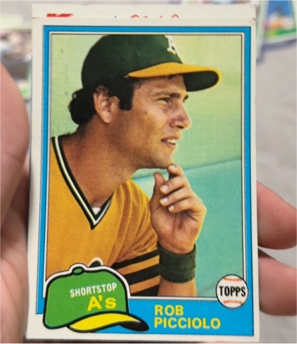1981 Topps #604 Rob Picciolo — front