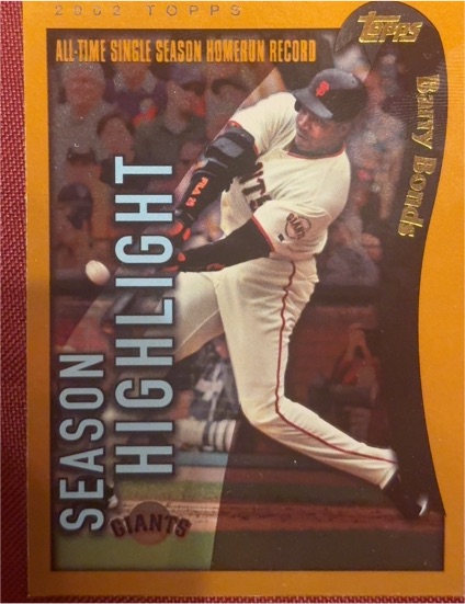 2002 Topps #336 Barry Bonds Season Highlights — front