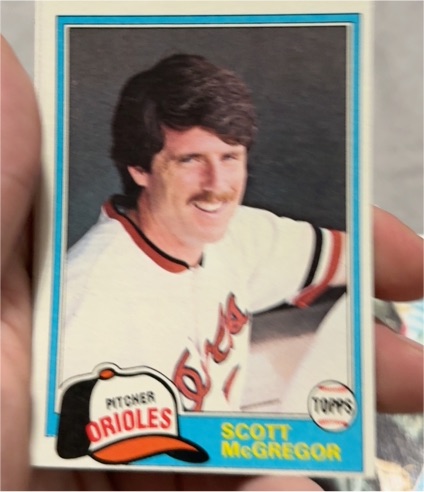1981 Topps #65 Scott McGregor — front
