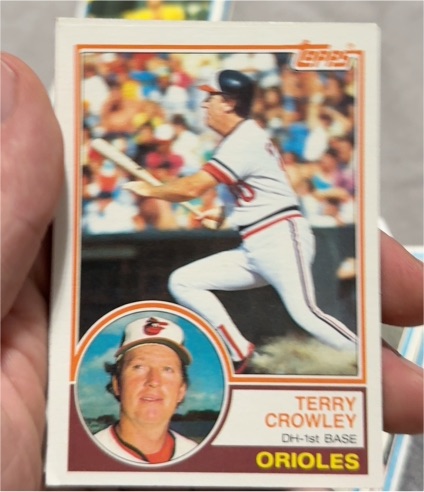1983 Topps #372 Terry Crowley — front