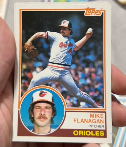 1983 Topps #445 Mike Flanagan Baltimore Orioles — front