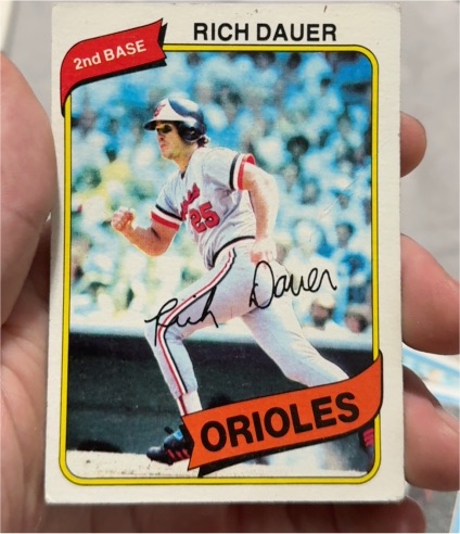 1980 Topps #102 Rich Dauer — front