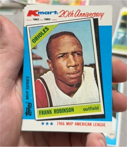 1982 Topps Kmart 20th Anniversary #9 Frank Robinson — front