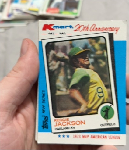 1982 Topps Kmart 20th Anniversary #23 Reggie Jackson — front