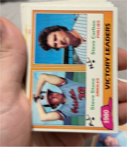1981 Topps #5 1980 Victory Leaders Steve Stone / Steve Carlton — front