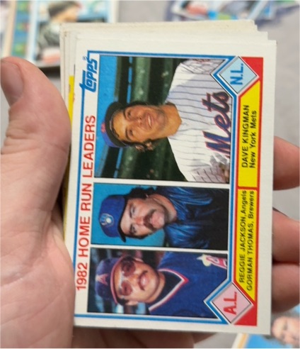 1983 Topps #702 Reggie Jackson/Gorman Thomas/Dave Kingman — front
