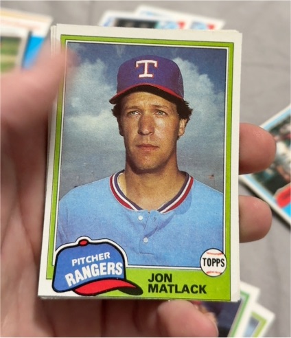 1981 Topps #656 Jon Matlack — front