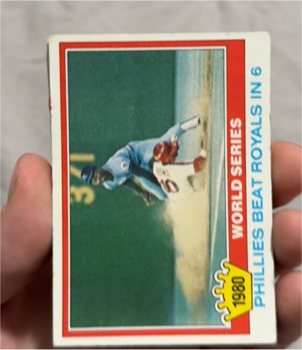 1981 Topps #403 1980 World Series WS Philadelphia Phillies Larry Bowa — front