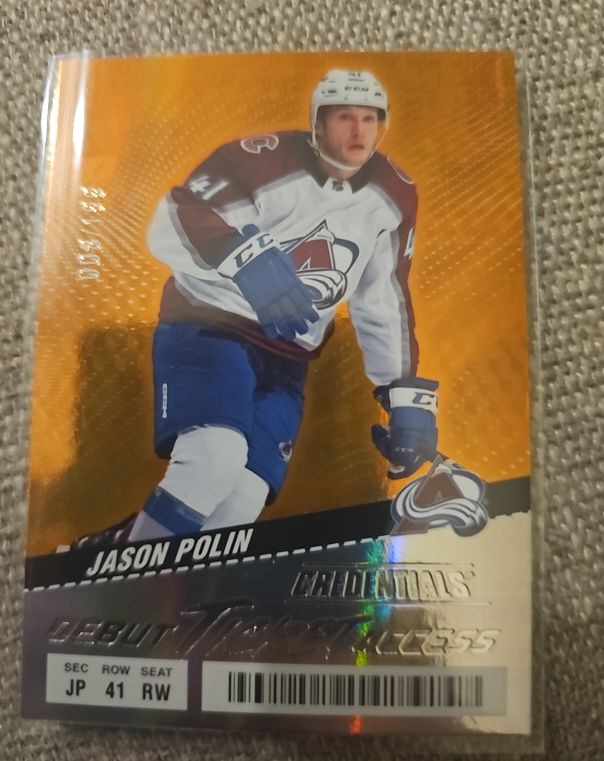 2024-25 Upper Deck Credentials #146 Jason Polin Debut Ticket Access — front