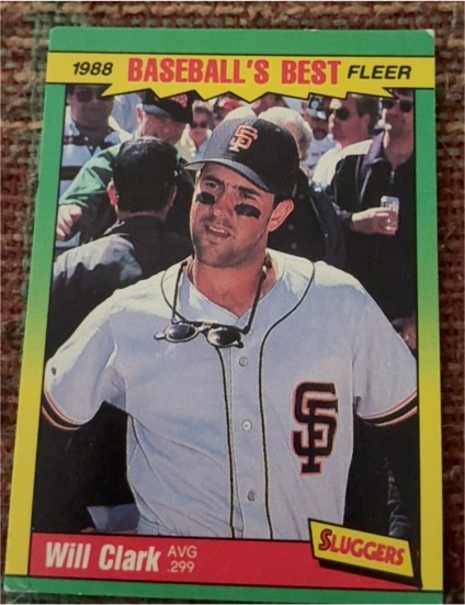 1988 Fleer Baseball's Best #8 Will Clark — front