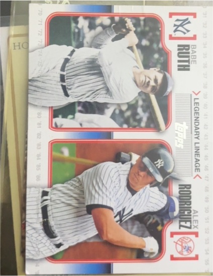 2010 Topps #LL3 Babe Ruth / Alex Rodriguez Legendary Lineage — front