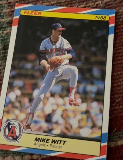 1988 Fleer #43 Mike Witt — front