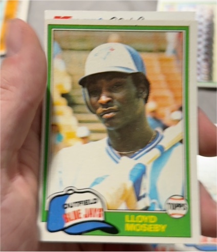 1981 Topps #643 Lloyd Moseby — front