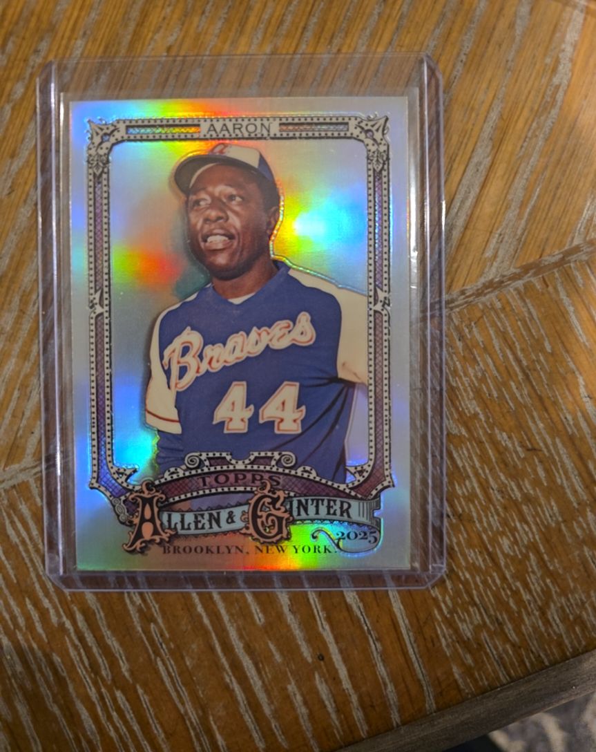 2025 Topps Allen & Ginter #13 Hank Aaron — front