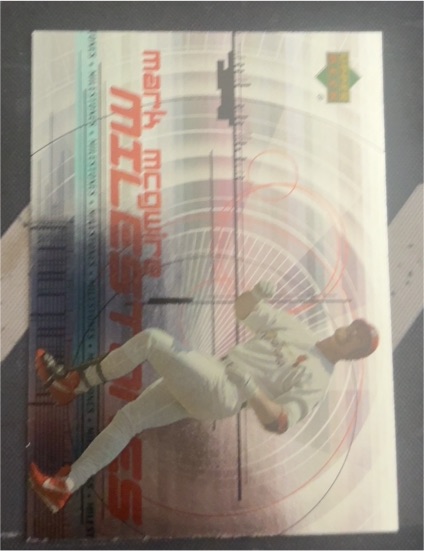 1999 Upper Deck McDonald's McGwire Milestones Mark McGwire #M9 — front