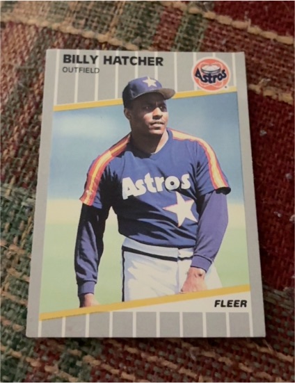 1989 Fleer #359 Billy Hatcher — front