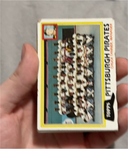 1981 Topps #683 Pittsburgh Pirates Team Card Chuck Tanner — front