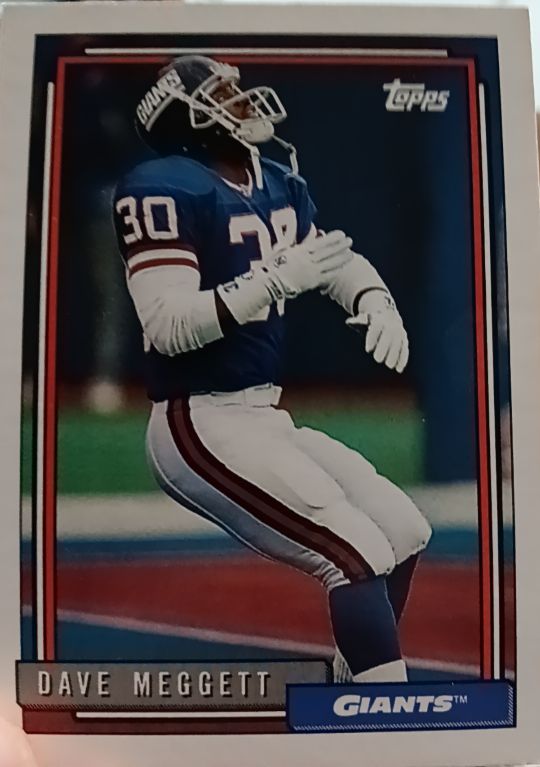 1992 Topps #330 Dave Meggett — front
