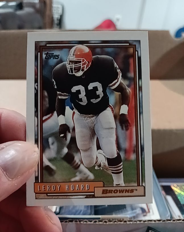 1992 Topps #340 Leroy Hoard — front