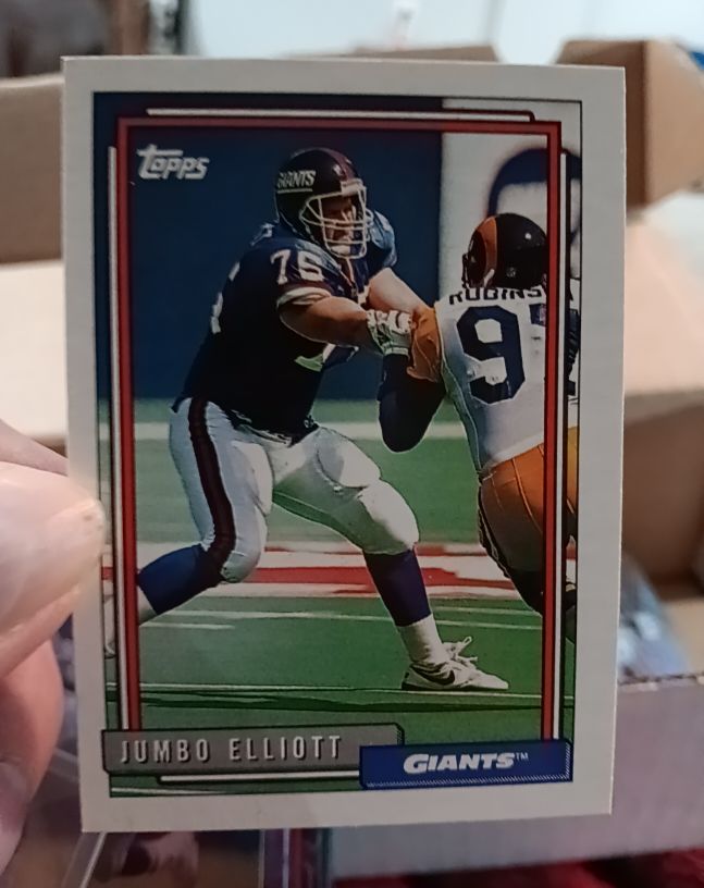 1992 Topps Gold #167 Jumbo Elliott — front