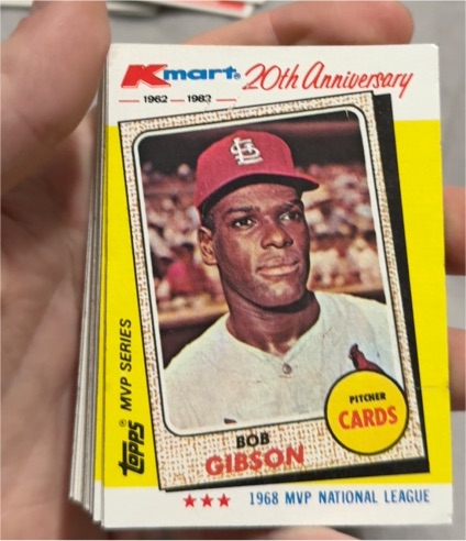 1982 Topps Kmart 20th Anniversary #14 Bob Gibson — front