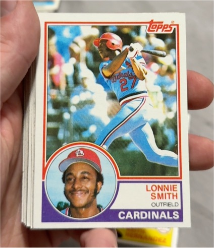 1983 Topps #465 Lonnie Smith — front
