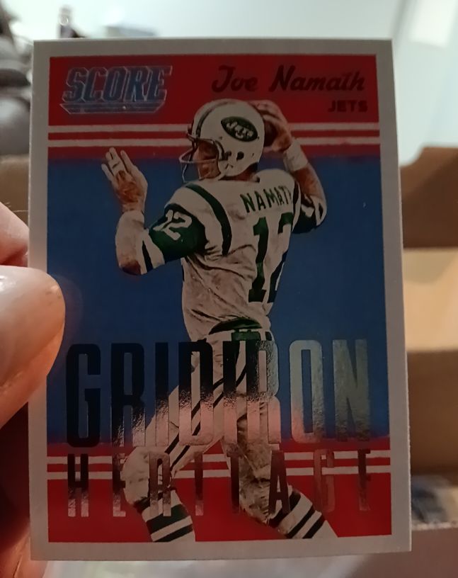 2015 Score #20 Joe Namath Gridiron Heritage — front